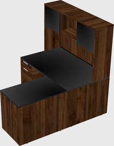 L-shaped office desk