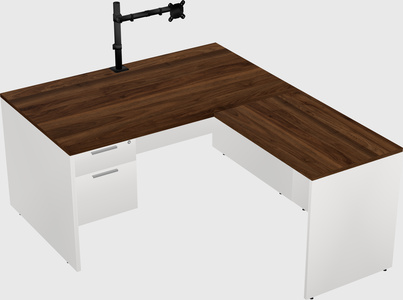 L-shaped office desk