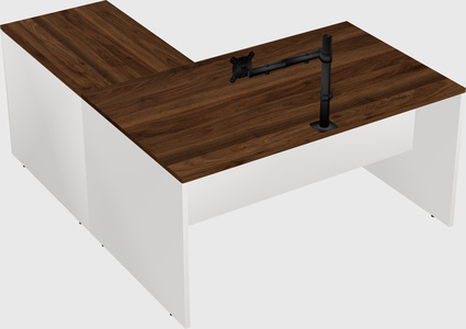 L-shaped office desk