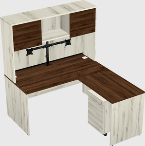 L-shaped office desk