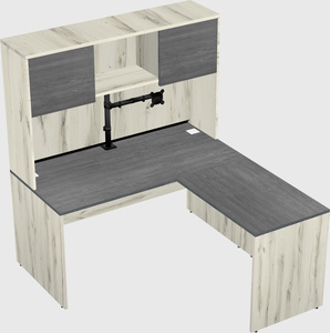 L-shaped office desk