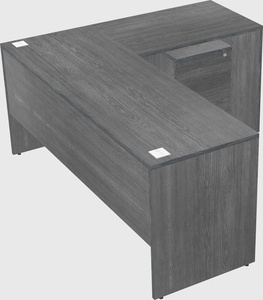 L-shaped office desk
