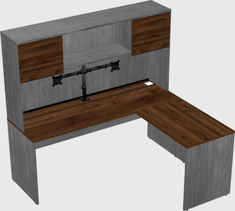 L-shaped office desk