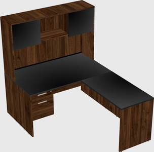 L-shaped office desk