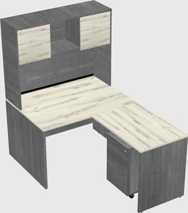 L-shaped office desk