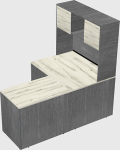 L-shaped office desk