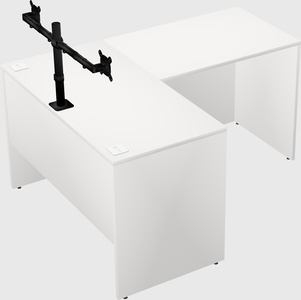 L-shaped office desk