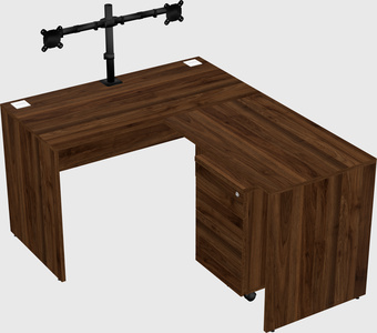 L-shaped office desk
