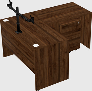 L-shaped office desk