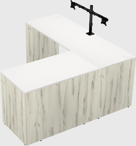 L-shaped office desk