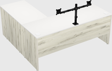 L-shaped office desk