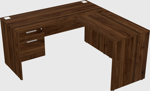 L-shaped office desk