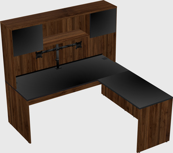 L-shaped office desk