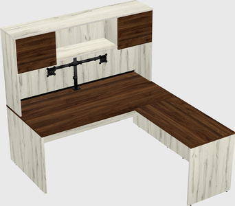 L-shaped office desk