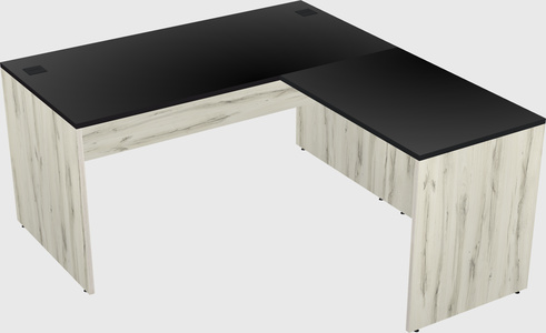 L-shaped office desk