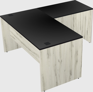 L-shaped office desk