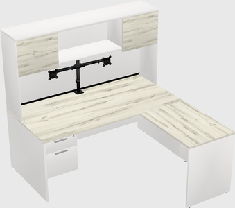 L-shaped office desk