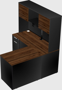 L-shaped office desk