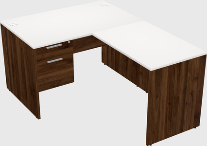 L-shaped office desk