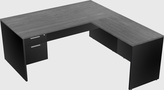L-shaped office desk