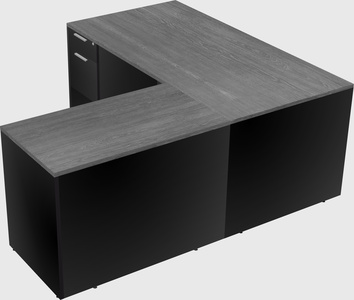 L-shaped office desk