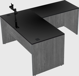 L-shaped office desk