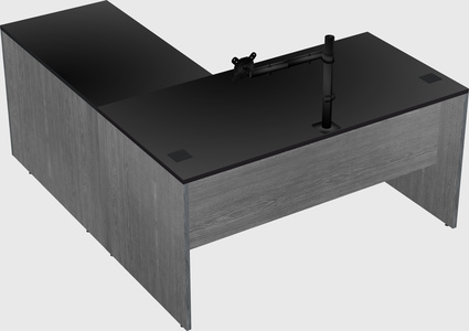 L-shaped office desk