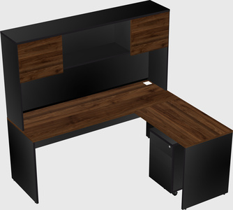 L-shaped office desk