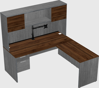 L-shaped office desk