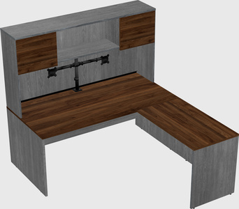 L-shaped office desk