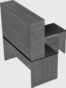 L-shaped office desk