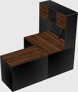 L-shaped office desk
