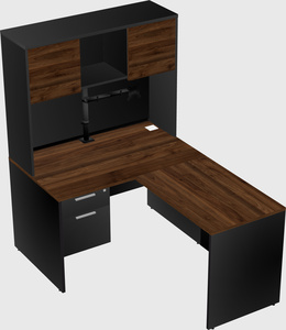 L-shaped office desk