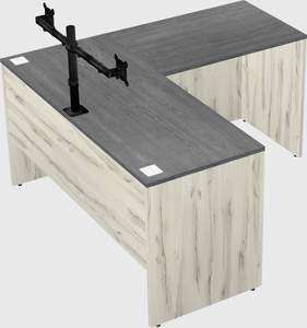 L-shaped office desk