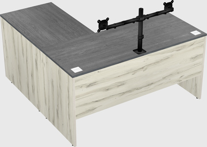 L-shaped office desk