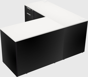 L-shaped office desk