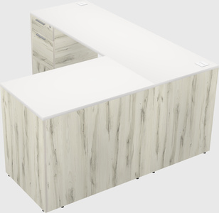L-shaped office desk