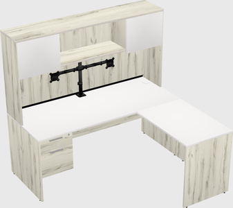 L-shaped office desk