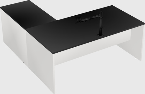 L-shaped office desk