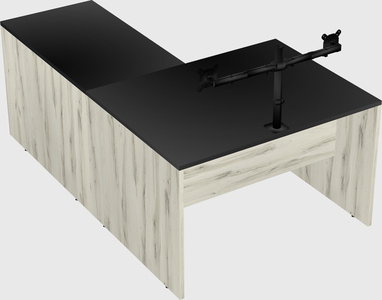 L-shaped office desk