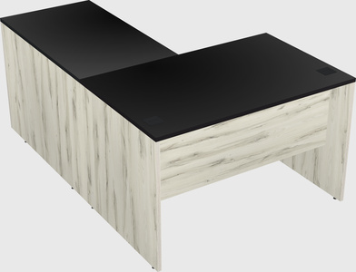 L-shaped office desk