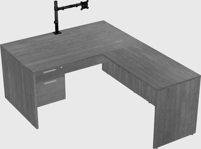 L-shaped office desk