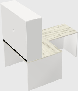 L-shaped office desk