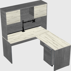 L-shaped office desk