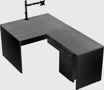 L-shaped office desk