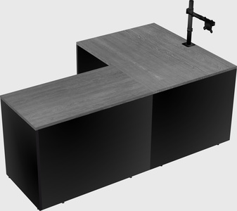 L-shaped office desk