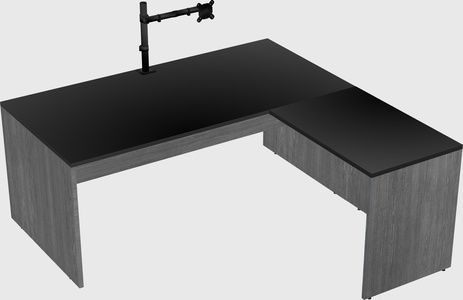 L-shaped office desk