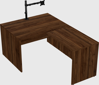 L-shaped office desk
