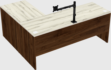 L-shaped office desk