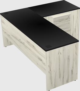 L-shaped office desk